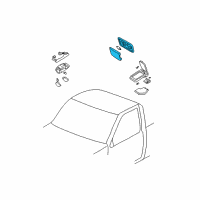 OEM 2000 Nissan Frontier Lamp Assembly-Room Diagram - 26410-1S720