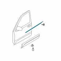 OEM Kia Borrego WEATHERSTRIP-Front Door Belt Outside Diagram - 822102J000