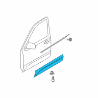 OEM Kia GARNISH Assembly-Front Door S Diagram - 877212J000