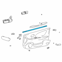 OEM 2002 Hyundai Sonata Weatherstrip-Front Door Belt Inside RH Diagram - 82241-38000