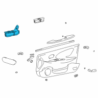 OEM Kia Optima Power Window Main Switch Assembly Diagram - 9357038500KW