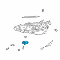 OEM Lexus ES300h Computer Sub-Assembly, H Diagram - 81016-33F60