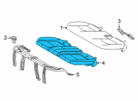 OEM 2022 Toyota Venza Seat Cushion Pad Diagram - 71611-48380