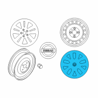 OEM 2016 Nissan Rogue Disc Wheel Cover Diagram - 40315-4BA0B