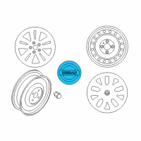 OEM Nissan Rogue Wheel Center Cap Diagram - 40342-9PA1A