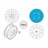OEM 2016 Nissan Rogue Wheel Assy-Disc Diagram - 40300-4BA0B