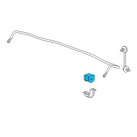 OEM 2014 Acura TSX Bush, Rear Stabilizer Holder Diagram - 52306-TL2-A02