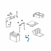 OEM Acura Cable Assembly, Battery Ground Diagram - 32600-SEP-A00