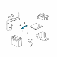 OEM Plate, Battery Setting Diagram - 31512-SEP-A00