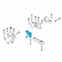 OEM 2017 Nissan Rogue Rear Engine Mount Bracket Right Diagram - 11332-4BB1A