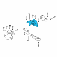 OEM Nissan Rogue Engine Mounting Insulator , Left Diagram - 11220-4BC0B