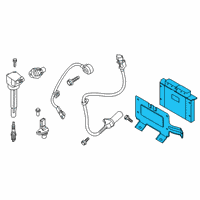 OEM 2022 Hyundai Venue Computer & Bracket Assy Diagram - 39100-2M373