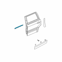 OEM Kia Sorento WEATHERSTRIP Assembly-Front Door Belt Diagram - 822103E001