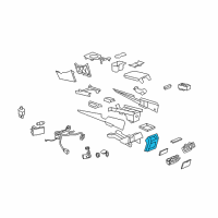 OEM Chevrolet Caprice Housing, Front Floor Console Rear Air Outlet Deflector Diagram - 92172603