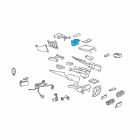 OEM 2009 Pontiac G8 Holder, Front Floor Console Cup Diagram - 92171506