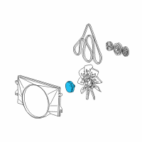 OEM 1992 Ford E-250 Econoline Fan Clutch Diagram - AU2Z-8A616-M