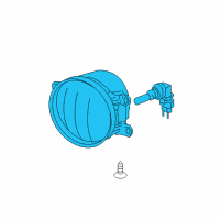 OEM Toyota Prius Fog Lamp Diagram - 81210-0D042