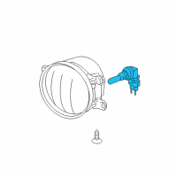 OEM Toyota Tacoma Fog Lamp Bulb Diagram - 90981-AD006