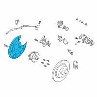 OEM 2018 Ford Escape Splash Shield Diagram - EJ7Z-2C028-B