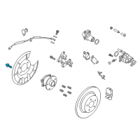 OEM 2017 Lincoln MKC Hub Mount Bolt Diagram - -W715753-S442