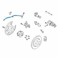 OEM 2019 Lincoln MKC Brake Hose Diagram - GV6Z-2282-A