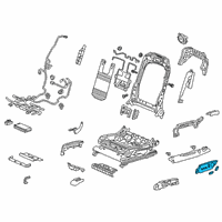 OEM 2022 Acura TLX Switch Assembly (12-Way) Diagram - 81650-TJB-A21