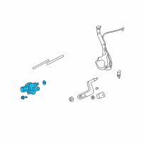 OEM 2017 GMC Acadia Limited Rear Motor Diagram - 25864152