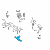 OEM 2008 Ford Focus Lower Control Arm Diagram - 8S4Z-3079-A