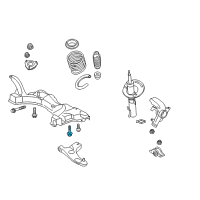 OEM Ford Focus Lower Control Arm Mount Bolt Diagram - -W500562-S439