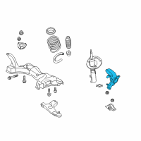 OEM 2009 Ford Focus Knuckle Diagram - 6S4Z-3K185-BA