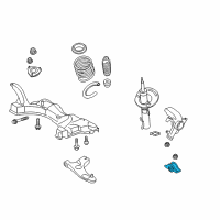 OEM Ford Focus Lower Control Arm Rear Bushing Diagram - 9S4Z-3069-A