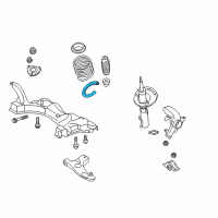 OEM 2010 Ford Focus Lower Insulator Diagram - YS4Z-8484-AA