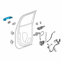 OEM 2015 GMC Yukon XL Handle, Outside Diagram - 22923605