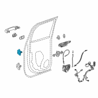 OEM 2020 GMC Yukon XL Upper Hinge Diagram - 20986575