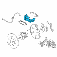 OEM 2016 Cadillac ELR Caliper Support Diagram - 13407179