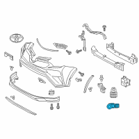 OEM 2018 Toyota Sequoia Reverse Sensor Diagram - 89341-0R050-B0