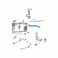 OEM Hyundai Accent Hose-Radiator, Upper Diagram - 25411-25000