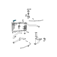 OEM 2001 Hyundai Accent Bracket Assembly-Radiator Mounting, Upper Diagram - 25333-25000