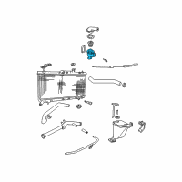 OEM 2001 Hyundai Accent Housing-Thermostat Diagram - 25613-22600