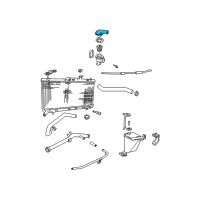 OEM 1997 Hyundai Accent Fitting-Water Outlet Diagram - 25611-22010
