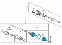 OEM 2022 Acura TLX JOINT SET, OUTBOARD Diagram - 44014-TGV-A01