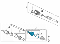 OEM Acura RDX BOOT SET, OUTBOARD Diagram - 44018-TMJ-T01