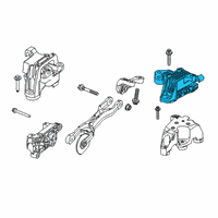 OEM 2019 Jeep Cherokee Bracket-Transmission Mount Diagram - 68325563AE