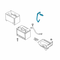 OEM Hyundai Genesis Coupe Wiring Assembly-Battery (-) Diagram - 91860-2M000