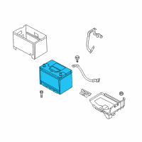 OEM 2013 Hyundai Genesis Coupe Battery Assembly Diagram - 37110-2M640