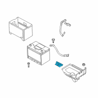 OEM 2007 Hyundai Tiburon Bracket-Battery Mounting Diagram - 37160-2C000