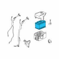 OEM 2008 Saturn Outlook Batteries Diagram - 88866212