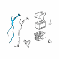 OEM Saturn Vue Cable Asm-Battery Positive & Negative Diagram - 20856292