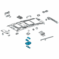 OEM 2017 Toyota Sienna Map Lamp Assembly Diagram - 63650-08550-B0