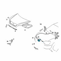 OEM Toyota Sequoia Lock Assembly Diagram - 53510-0C040